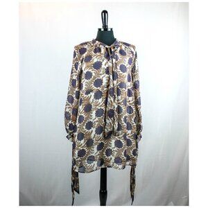 Hayden Los Angeles Boho Dress Tie Neck Siz…